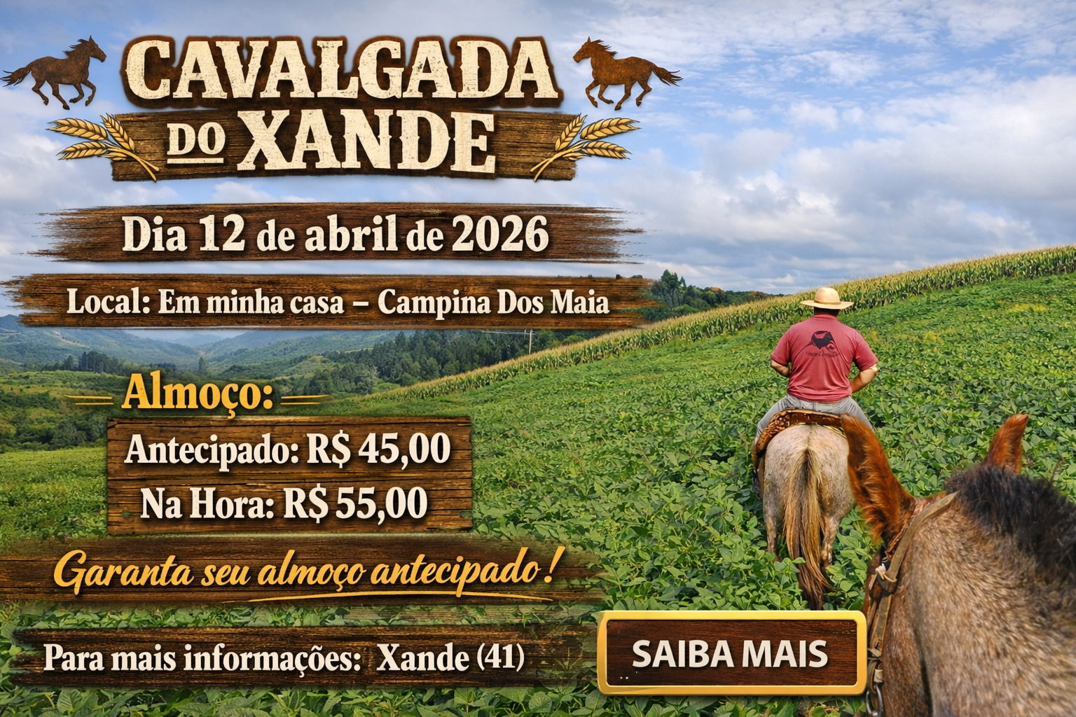 Adquira seu almoço antecipado