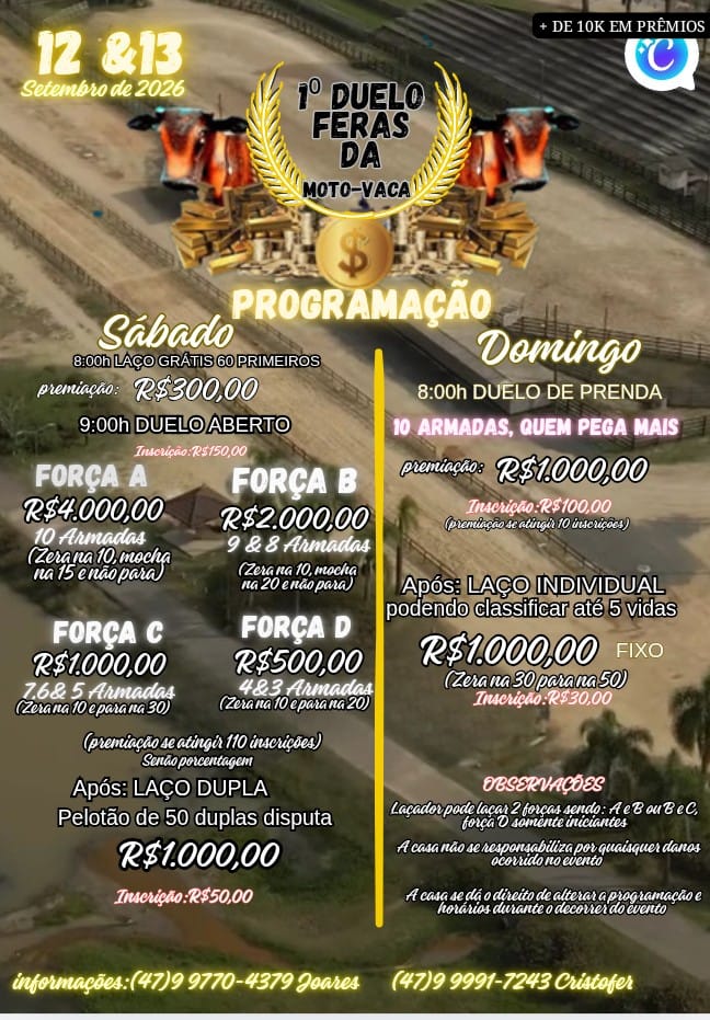 1º Duelo Feras da Moto Vaca