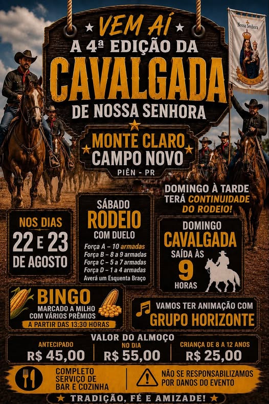 4º Cavalgada de Nossa Senhora & Rodeio