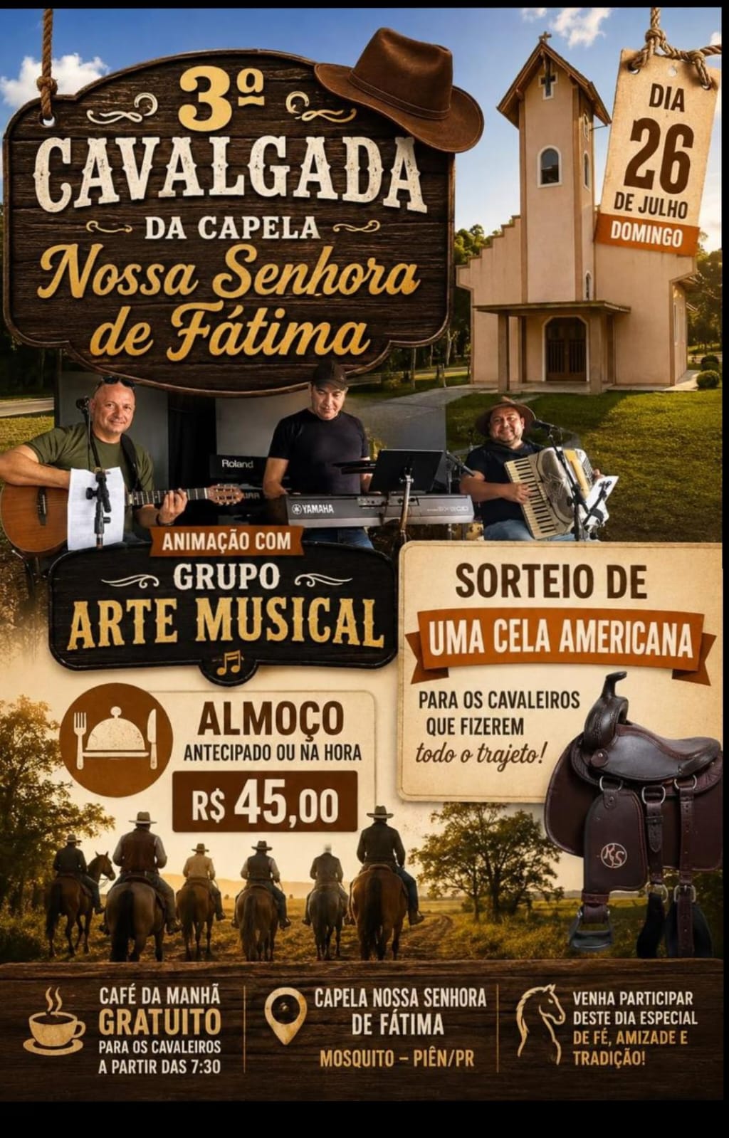 3º Cavalgada da Capela Nossa Senhora de Fatima
